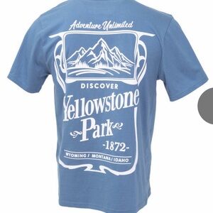 Muk Luks Blue Graphic Short Sleeve Tee